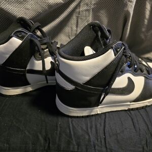 Nike Black and White High-Top Sneakers